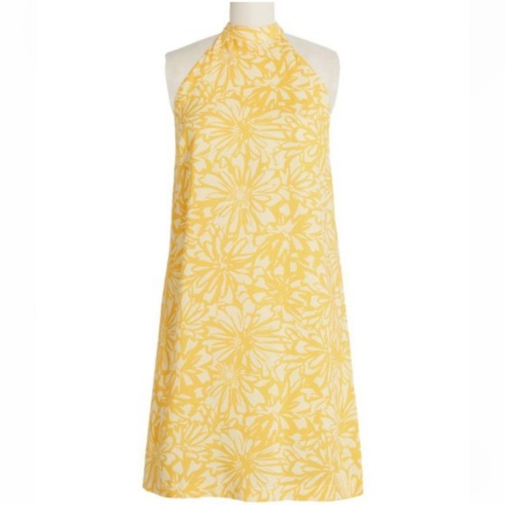 ModCloth | Yellow‎ Floral Just Keep Swinging Shift Dress - medium
